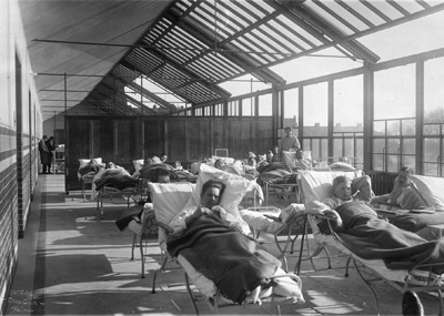 Solningsveranda, ortopediska kliniken